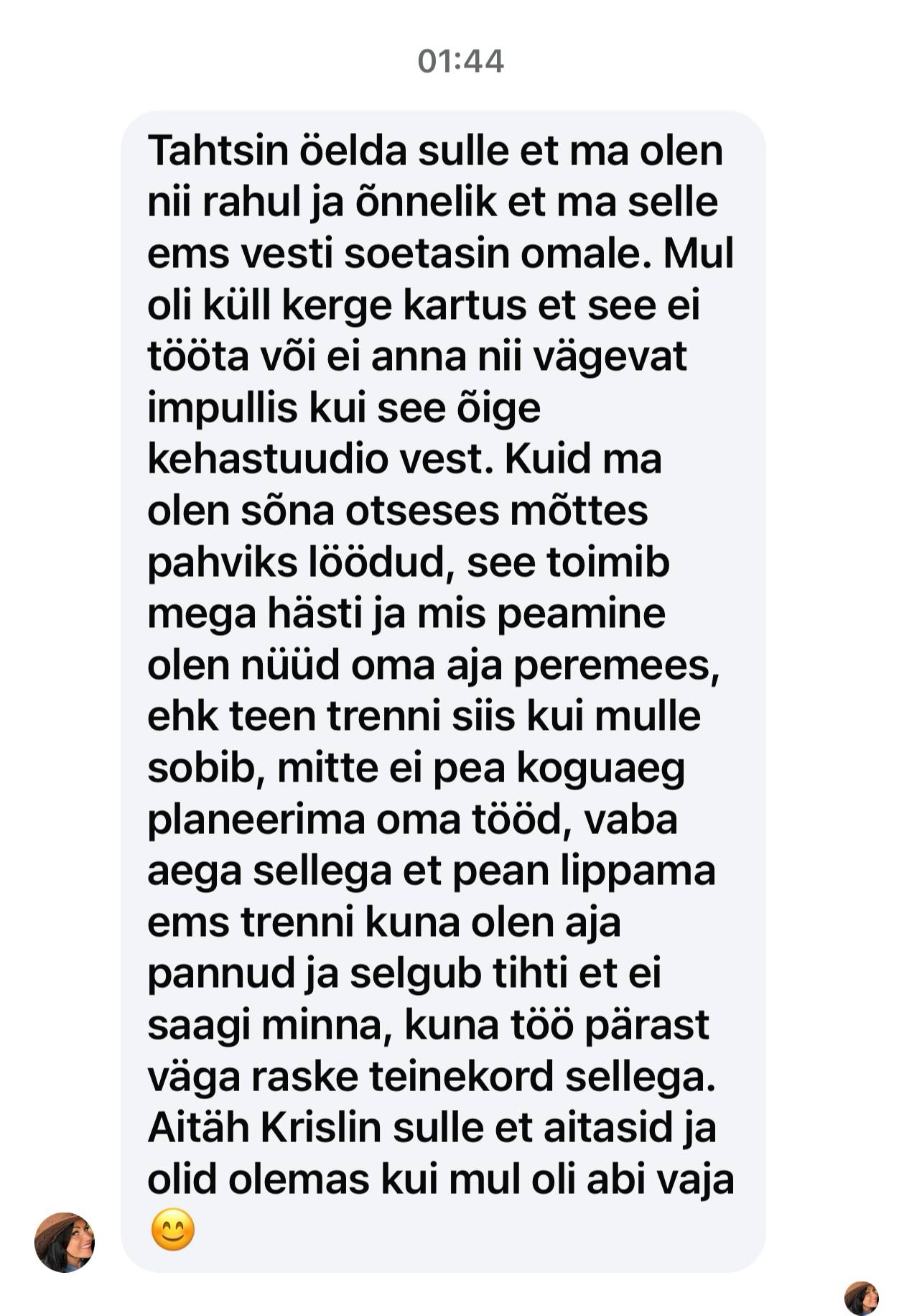 merili feedback